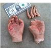 Image 2 : PAIR OF SILICONE HANDS CHOPPED OF FINGER HORROR PROPS