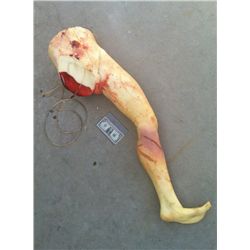SEVERED LOWER TORSO ASS LEG POLY FOAM RIG BLOODY HORROR PROP