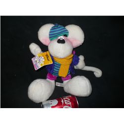 DIDDL MOUSE STUFFED ANIMAL BY THOMAS GOLETZ WITH WINTER OUTFIT AND TAG