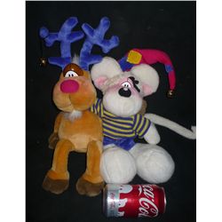 DIDDL MOUSE & REINDEER CHRISTMAS BELLS STUFFED ANIMAL BY THOMAS GOLETZ