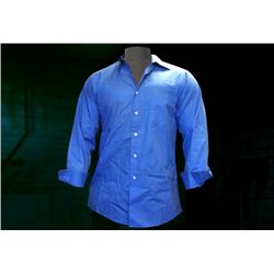SAW DR GORDON'S SCREEN USED BLUE CALVIN KLEIN BLOODY SHIRT