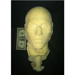 DARK MAN MUMMY ZOMBIE HEAD POLY FOAM CASTING HORROR PROP
