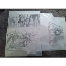 3 JUMANJI ORIGINAL ARTWORK STORY BOARDS