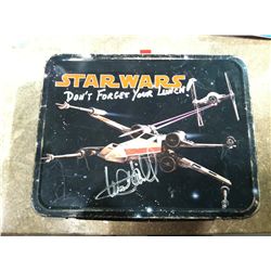 VINTAGE STAR WARS LUNCH BOX SIGNED BY MARK HAMILL