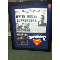 WHITE HOUSE SURRENDERS SCREEN USED NEWSPAPER DISPLAY FRAMED
