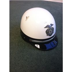 TERMINATOR 2 T1000 MOTORCYCLE COP HELMET SAME AS TYPE USED IN MOVIE