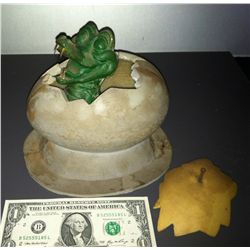 DISNEYLAND RIDE CROCODILE BABY EMERGING FROM EGG CASTING