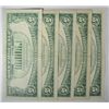 Image 2 : ( 5 ) UNITED STATES $5.00 RED SEAL NOTES VG OR BETTER