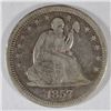 Image 1 : 1857   Seated Liberty quarter   Fine +