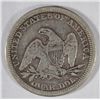 Image 2 : 1857   Seated Liberty quarter   Fine +