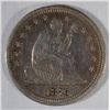 Image 1 : 1876S.  Seated Liberty quarter  VF/XF