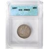 Image 1 : 1857 SEATED QUARTER ICG MS63 100% ORIGINAL, NEVER CLEANED! NICE!