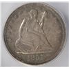 Image 2 : 1857 SEATED QUARTER ICG MS63 100% ORIGINAL, NEVER CLEANED! NICE!
