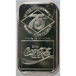 1977  75th anniversary COCA COLA 1 oz. silver bars VERY SCARCE