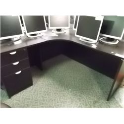 BLACK ONYX CORNER DESK