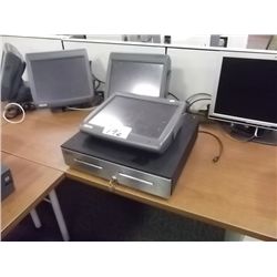 MICROS POS SYSTEM W/3 TERMINALS & 7 PRINTERS & A