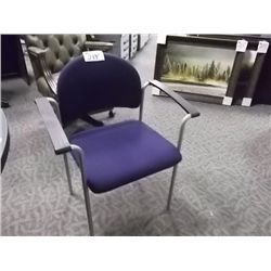 BLUE STACKING CLIENT CHAIR