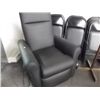 Image 1 : BLACK LEATHER RECLINER WITH MASSAGE & HEAT