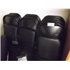 Image 1 : LOT OF 16 BLACK VINYL FOLDING CHAIRS