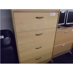 BIRCH 4 DRAWER LATERAL FILE