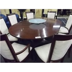 MAHOGANY DINING SET WITH 8 CHAIRS