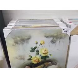 LARGE LOT OF UNFRAMED ART