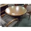 Image 1 : CHERRY 42" ROUND TABLE WITH 3 CHERRY CLIENT CHAIRS