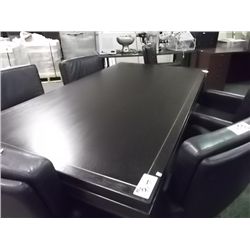 DARK WOOD 8' X 4' CONFERENCE TABLE