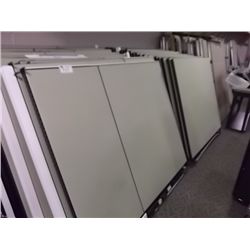 LARGE LOT OF APPROX 50 GREEN STEELCASE PANELS