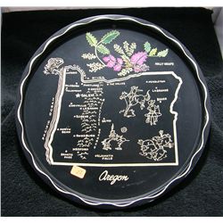 Vintage Oregon Map Plate