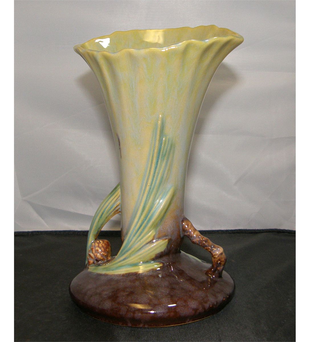 Roseville Pottery 2838 Wincraft Pine Cone Vase
