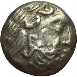 Greek.  Celtic.  Danubian Celts. Tetradrachm, 'Eselsohr' type, imitation of Philip II's tetradrachms