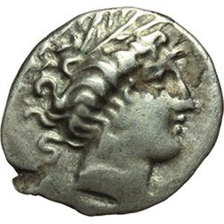 Greek.  Celtic. Gallia Cisalpina.  Drachm, imitation of Massalia. 2nd century BC. Obv.: Head of Arte