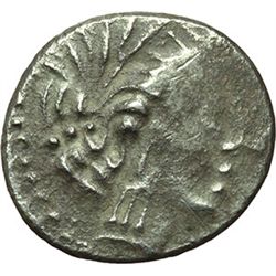 Greek.  Celtic. Gallia Cisalpina.  Drachm, imitation of Massalia. 2nd century BC. Obv.: Head of Arte