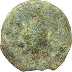 Greek.  Italy. Central Italy, uncertain mint.  Semuncia, 280-260 BC. Obv.: Beetle. Rev.: Flower of f