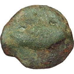 Greek.  Italy. Central Italy, uncertain mint.  Semuncia, circa 280-260 BC. Obv.: Bunch of grapes. Re