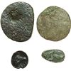 Image 2 : Greek.  Sicily.   Lot of four AE coins.    AE.    R. Cast uncia with Eagle's head/Claw, g.3,47. Hemi
