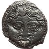Image 1 : Greek.  Sicily. Motya.  Litra, 415-397 BC. Obv.: Head of Gorgoneion facing. Rev.: Palm tree. SNG ANS