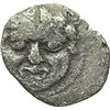 Image 1 : Greek.  Sicily. Motya.  Litra, 415-397 BC. Obv.: Head of Gorgoneion facing. Rev.: Palm tree. SNG ANS