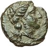 Image 1 : Greek.  Sicily. Nakona.  Hemilitron (?), circa 307-305 BC. Obv.: Head of Demeter-Persephone right, w