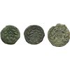 Image 2 : Greek.  Sicily. Panormos, under Roman rule.  Lot of 3 asses, 2nd-1st century BC. Obv.: Laureate head