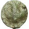 Image 2 : Greek.  Sicily. Selinunte.  Cast hexas, circa 440-425 BC. Obv.: Head of nymph right. Rev.: Leaf and 