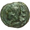 Image 1 : Roman Republican.    Libral standard. Janus/Prow right series. Quadrans, 225-217 BC. Obv.: Head of H