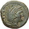 Image 1 : Roman Republican.    Post-semilibral standard. Corn ear series. Quadrans. Obv.: Head of Hercules rig