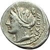 Image 1 : Roman Republican.    L. Cassius Caecianus. Denarius, 102 BC. Obv.: Bust of Ceres left, wearing wreat