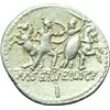 Image 2 : Roman Republican.    M. Servilius C.f. Denarius, 100 BC. Obv.: Head of Roma right. ? behind. Rev.: T