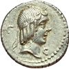 Image 1 : Roman Republican.    L. Calpurnius Piso Frugi. Denarius, 90 BC. Obv.: Laureate head of Apollo right.