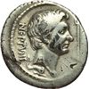 Image 1 : Roman Republican.    Pompeius Magnus. Denarius, struck under Sextus Pompey. Massilia, 42-38 BC. Q. N