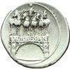 Image 2 : Roman Imperial.    Augustus (27 BC - 14 AD). Denarius. Obv.: Bare head right. Rev.: Triumphal arch i