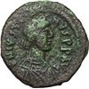 Image 1 : Byzantine.    Justinian I (527-565). Follis, Nicomedia. Obv.: DN IVSTINIANVS PP AVG. Diademed, drape